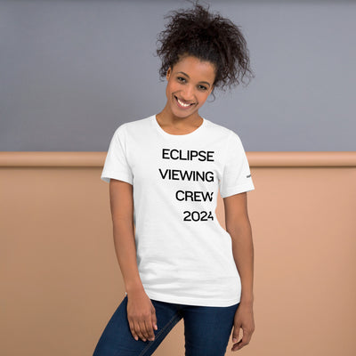 Eclipse Viewing Crew White Unisex T-shirt