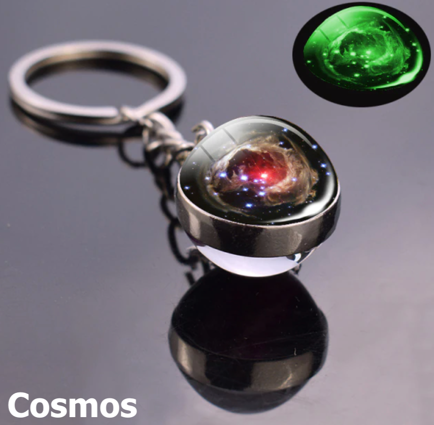 Keychains Space Theme Glow in the Dark Space Keychains – The EarthSky Store